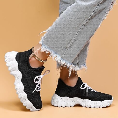 Walking Shoes Slip-On Womens Running Tennis Unisex Mens Shoes MD Sole Lightweight Sneakers Breathable Arch Support Running Gym Shoes in Saudi Arabia