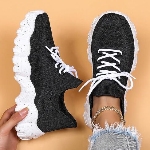 Walking Shoes Slip-On Womens Running Tennis Unisex Mens Shoes MD Sole Lightweight Sneakers Breathable Arch Support Running Gym Shoes in Saudi Arabia