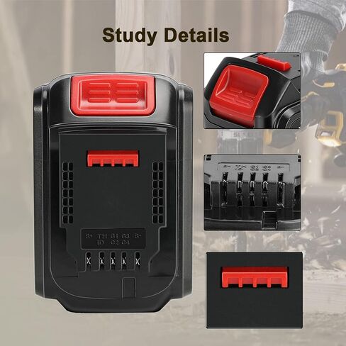 2 Pack 6.5Ah Replacement Battery for Dewalt 20v Battery, Compatible for 20v Dewalt MAX Batteries DCB206 DCB200 DCB204 DCB180 Cordless Power Tools in Saudi Arabia