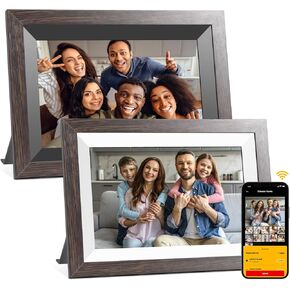 2 Pack KODAK 10.1 Inch WiFi Digital Picture Frame with 32GB Storage, Electronic Smart Digital Photo Frame 1280x800 IPS Touch Screen, Auto-Rotate, Share Moments Instantly Gifts