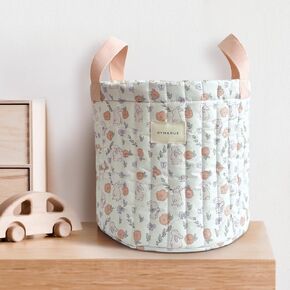 Baby & Kids Nursery Decor Storage Bin Basket | Soft Quilted, Collapsible, Machine Washable | Laundry Bag, Toy Storage, Diaper Caddy, Organizer, Baby Gift | Bunny