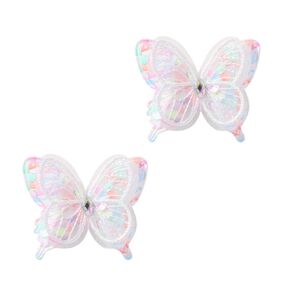 Butterfly Hair Clips Butterfly Hair Clip Glitter Butterfly Hair Clips Kids Clips for Birthday Christmas Children's Day Gift (purple)