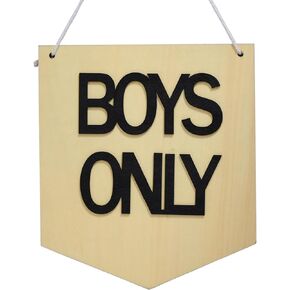 Boys Only Sign Kids Nursery Décor, Baby Boy Wooden Wall Sign, Toddler Room Wooden Décor, Wooden Banner For Boys Room Decorations, X Edgy Rad Room Decor