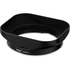 Haoge LH-P2514 Square Metal Lens Hood for Panasonic Leica DG SUMMILUX 25mm f/1.4 ASPH Lens dg25 25MM F1.4 Bayonet-Mount Lens Shades H-X025