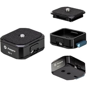 Fotopro Quick Release Plate with 1/4 Inch Screw Universal Camera Base for DSLR Camera Tripod Monopod RZ-2 Black