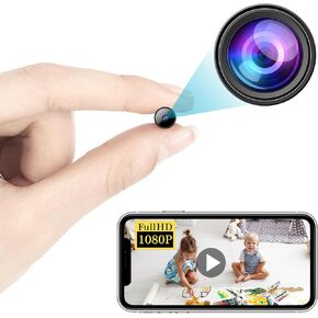 Smallest Wireless WiFi Camera,Portable Mini Concealed Camera,HD1080P Video Recording Live Feed,Baby Monitor,Nanny Cam,with Night Vision,Motion Detection,Cloud Storage for Security with iOS AndroidAPP
