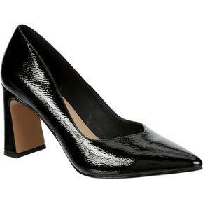 Michael By Michael Shannon Jenelle - Women's Pointed Toe Slip-On Block Heel Patent Dress Pumps