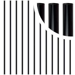 50 Pack Metal Deck Balusters 32.25'' Aluminum Deck Spindles for Railing Flat Staircase Balusters with Screws Face Mount Outdoor