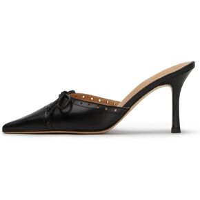 Kitten Heels for Women Dressy Pointed Toe Bow Heeled Sandals Vintage Mules Sexy Stiletto Heel Casual Pumps