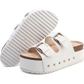 ziitop Womens Sandals Platform Sandals Women Comfortable Beach Essentials Memory Foam Slides for Women