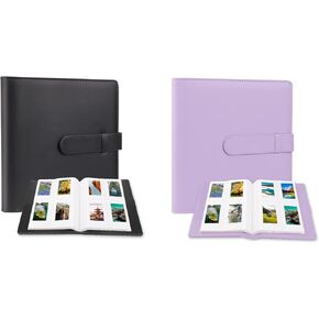 2 Pcs 256 Photos Album for Fujifilm Instax Mini Camera/Polaroid 2"x3" Pictures, 2x3 Photo Album Book for Fujifilm Instax Mini 11 9 90 70 40 8 Instant Camera, Polaroid Snap PIC-300 Z2300 Camera