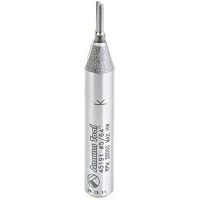 Amana Tool - 45191 Solid Carbide Cutting Edge Straight Plunge High Production 5/64 Dia x 3