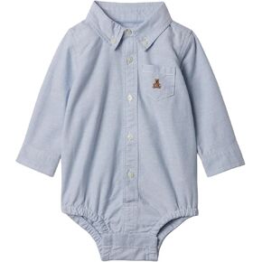 GAP baby-girls Long Sleeve Oxford Bodysuit