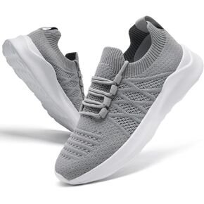 Womens Walking Shoes Tennis Shoes Slip On Sneakers Running Sport Workout Gym Shoes Athletic Non Slip Breathable Lightweight Fashion Casual Shoes for Travel Work