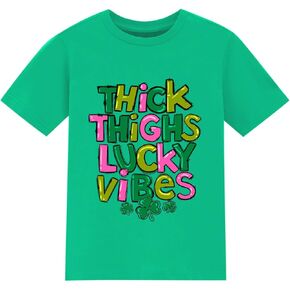 Kids Funny St Patrick's Day Tshirt Boys T-Shirt Clothes Girls St Patricks Lucky Tees Outfit 2-8 Years