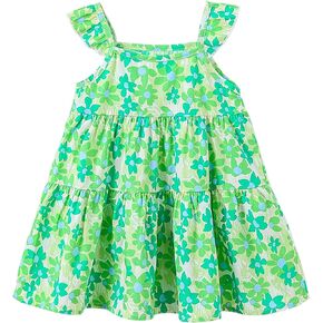 Toddler Girls Summer Refreshing Sling Sundress,Girls Summer Dress,Toddler Girls Cotton Floral Dress