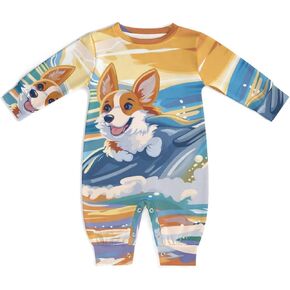 Newborn Baby Romper Clothing Cute Infant Long Sleeve Clothes Jumpsuit Playsuit One Piece Outfit for Boy Girl