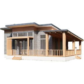 782 sqft Tiny Home Design Plans | 1 Bedroom with Ensuite | Open Layout & Deck