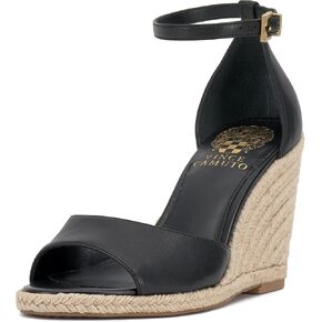 Vince Camuto Women's Felyn Wedge Sandal, Black, 8