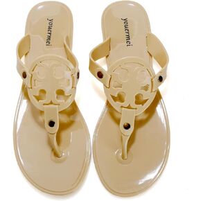 Homtechly Women's Flat Sandals Casual Flip Flop Sandals Dressy Thong Slip on Summer Flat Sandals