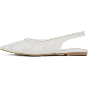 Delicious Victoria ~ Women Pointed Toe Slingback Flat Bridal Dress Pumps