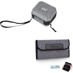 JJC 4 Pockets Lens Filter Case for Filter Up to 82mm+10 Pockets Hard Shell Camera Lens Filter Case Up to 67mm