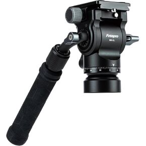 Fotopro Fluid Head Panoramic Tripod Drag Pan Video Head with QR Plate Max Load 6.61lbs 3kg for DSLR Cameras Camcorders MH-2L