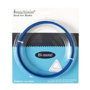 Imachinist S651224SS Bi-Metal Bandsaw Blades 65" Inch X 1/2" Inch X 24 TPI for Cutting Stainless Steel, Hard Metal, Invariable Teeth