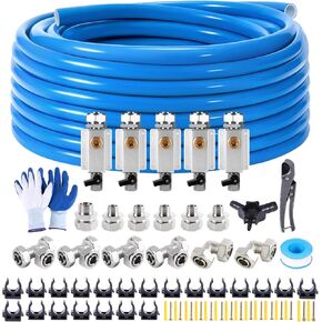 Shop Air line kit 3/4"×100'&200'&300' HDPE-Aluminum-HDPE Air Tubing Compressed Air Line Kit for Air Compressor Accessories Leak Proof&Easy to Install Compressed Air Piping System for Garage