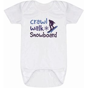 ChalkTalkSPORTS Ski & Snowboard Baby & Infant One Piece | Ski & Snowboard Theme Bodysuits
