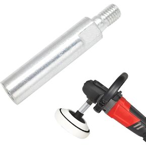 Angle Grinder Extension Rod, M10 Thread Polishing Machine Adapter Lever Thread Hole 80mm Extension Shaft Stainless Steel Rotary Extension Shaft for 100 Type Angle Grinder, 1 Pcs
