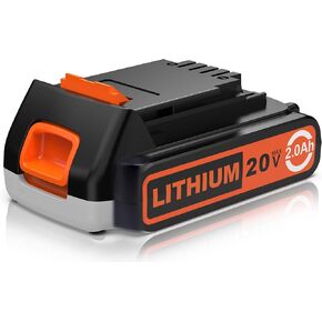 بديل 20V كحد أقصى لبطارية ليثيوم 20V و Decker 20V ، متوافق مع جميع أدوات الطاقة السوداء و Decker 20V 20V