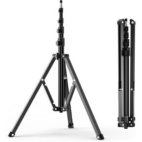 EMART 64 inches led Light Stand Reverse Folding Light Tripod for Photography, Portable Reflector Stand Suitable for Streaming, Vlog, YouTube(1 Pack)