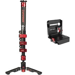 IFOOTAGE Cobra 2 Monopod A120 Ⅱ 120cm 47’’,Max.Load 17.64lbs/8KG,with HV-01 QR Plate Camera Bracket Horizontal and Vertical Plate