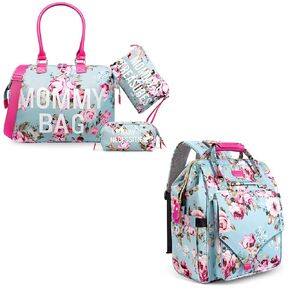 LitBear Diaper Bag Backpack, Mommy Bag for Hospital, Large Capacity Multifunction Nappy Bags,Hospital Bag for Labor and Delivery