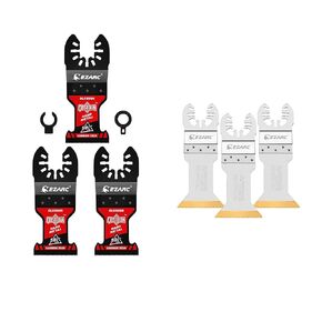 Heavy Duty Metal Carbide +All Purpose Titanium Multitool Blades