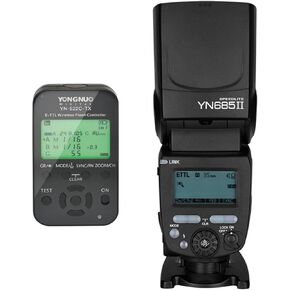 Yongnuo YN685C II GN60 Wireless TTL Flash Speedlite + YN622C-TX Wireless TTL Flash Controller for Canon
