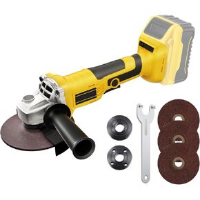 Cordless Angle Grinder compatible with Dewalt 20V Max Battery, Brushless Grinder Tool 10000RPM, 4-1/2'' Electric Grinders Tools with Grinding Wheels and Auxiliary Handle for Grinding(Tool Only)