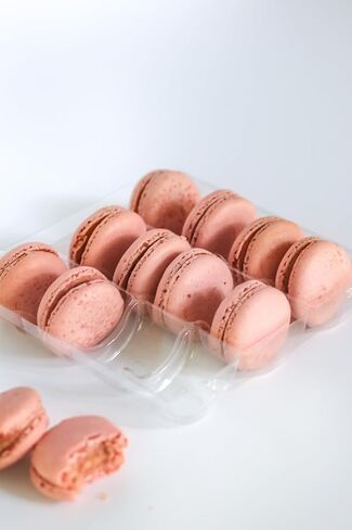 Vend Exchange Clear Plastic Macaron Containers - Fits 6 Macarons (Pack of 15) in Saudi Arabia
