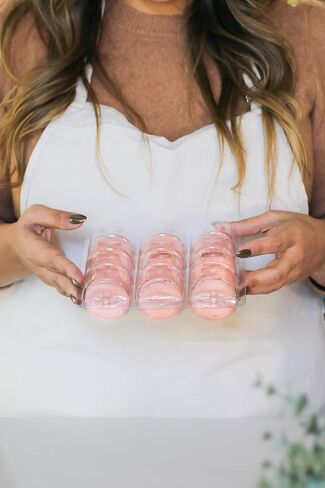 Vend Exchange Clear Plastic Macaron Containers - Fits 6 Macarons (Pack of 15) in Saudi Arabia
