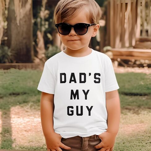 Ritatte Toddler Baby Boyy Girls Day Day Shirt Dad's My Guy Letter Print T-Shirt Kids لطيفًا in Saudi Arabia