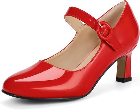 Idifu in3 Mary Jane Shoes Women's Round Round Low Low Short Short Small Heels أحذية ثياب ذات كعب أعناق للنساء للسيدات الزفاف in Kuwait