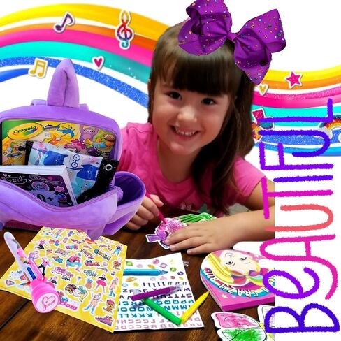 Worldly Finds Hair Clip - Rhinestone Large 8 Inch Bow - Blue, Sky Blue, Pink, Rainbow - Hair Accessories for Girls, Toddlers, Cheer Bows, Large Ribbon Fashion Hair Bow Accessories in Kuwait