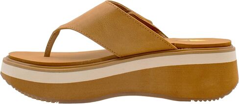 VOLATILE Womens Shiitake Platform Casual Sandals Casual Mid Heel 2-3" - Brown in Saudi Arabia