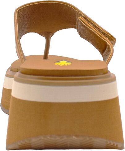 VOLATILE Womens Shiitake Platform Casual Sandals Casual Mid Heel 2-3" - Brown in Saudi Arabia