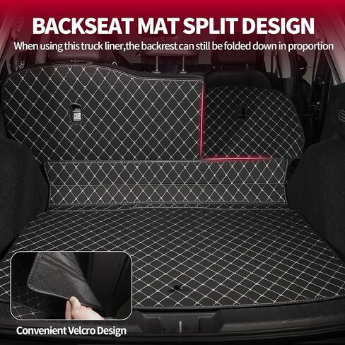 بساط شحن أصلي وبساط مسند ظهر خلفي لسيارة جيب جراند شيروكي 2011-2021/2022 جراند شيروكي WK (ليس L) - بطانة شحن من جلد البولي يوريثان ومسند ظهر مخصص - سجادات سيارة مضادة للانزلاق لجميع الأحوال الجوية in Kuwait