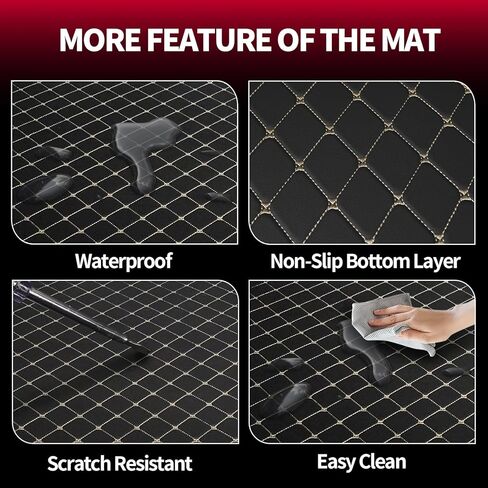 بساط شحن أصلي وبساط مسند ظهر خلفي لسيارة جيب جراند شيروكي 2011-2021/2022 جراند شيروكي WK (ليس L) - بطانة شحن من جلد البولي يوريثان ومسند ظهر مخصص - سجادات سيارة مضادة للانزلاق لجميع الأحوال الجوية in Kuwait