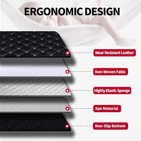 بساط شحن أصلي وبساط مسند ظهر خلفي لسيارة جيب جراند شيروكي 2011-2021/2022 جراند شيروكي WK (ليس L) - بطانة شحن من جلد البولي يوريثان ومسند ظهر مخصص - سجادات سيارة مضادة للانزلاق لجميع الأحوال الجوية in Kuwait