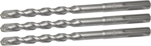 NACX 10mm x 150mm SDS-Plus Rotary Hammer Bit, Masonry Drill Bit Cemented Carbide Spiral Rotary Tool for Brick, Stone, Block, Concrete, 3PCS (Round Shank) in Saudi Arabia