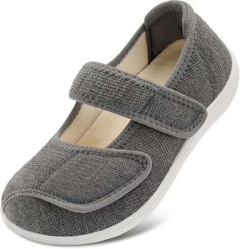JOINFREE Womens Wide Diabetic Slippers Adjustable Comfort House Shoes Extra Wide Width Edema Swollen Arthritis Bedroom Slipper Indoor Outdoor in Kuwait